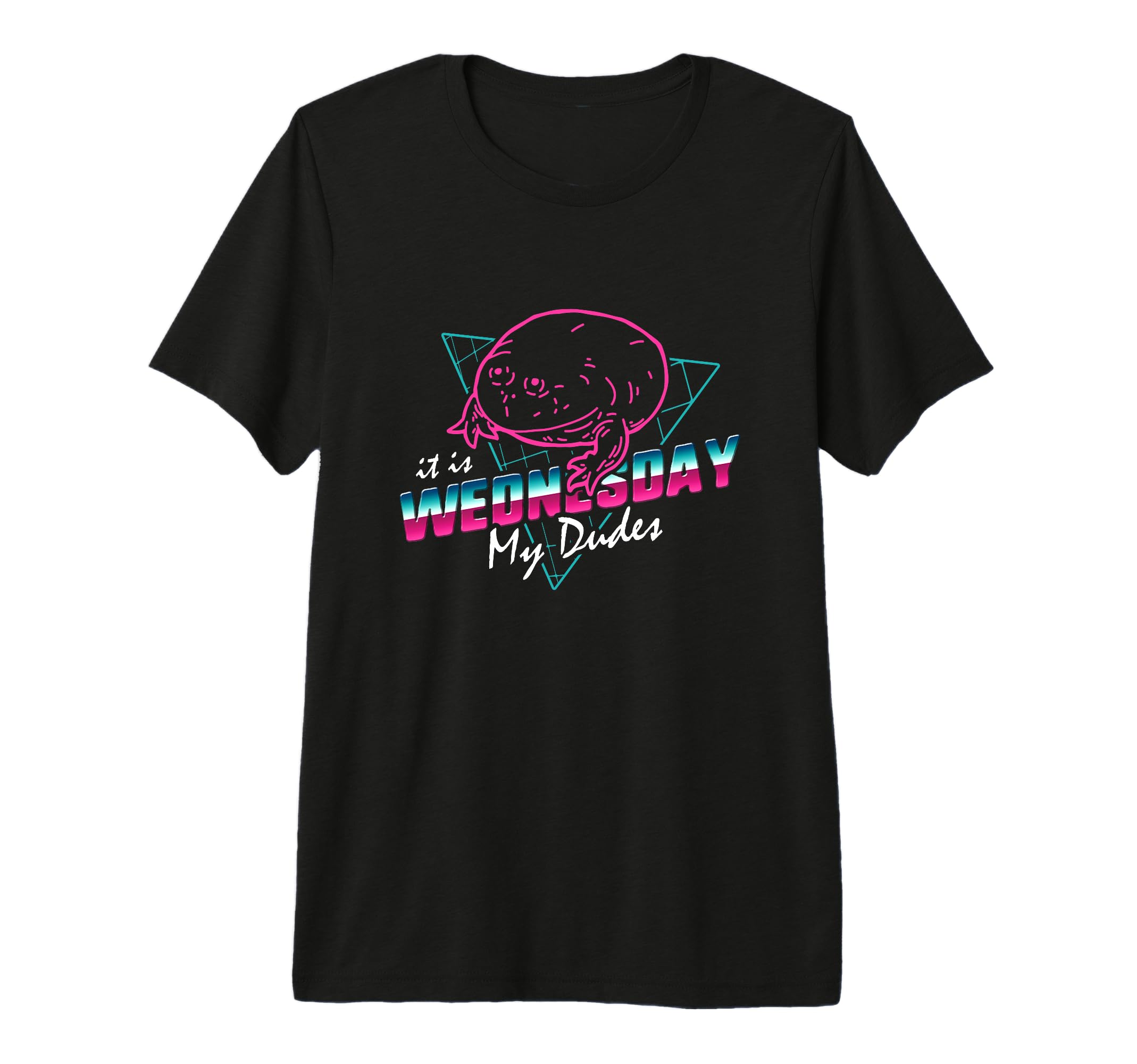 It Is Wednesday My Dudes 80S Neon Tri T-Shirt - Minimalist Print Unisex - T-Shirt, Sweatshirt, Hoodie