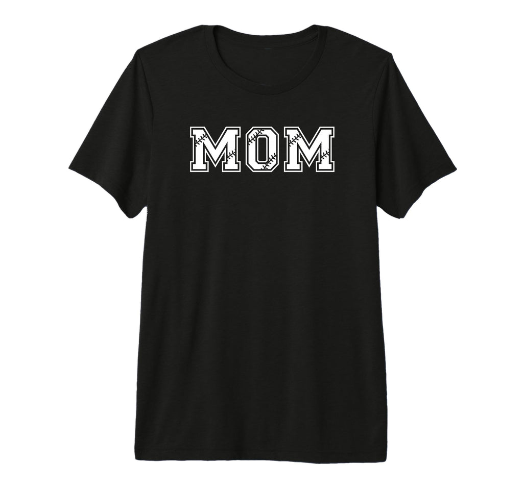 Baseball Mom Gift Tri Blend T-Shirt - Minimalist Print for Adults - T-Shirt, Sweatshirt, Hoodie