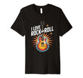 I Love Rock And Roll Guitar T-Shirt - Minimalist Print Men Women - T-Shirt, Sweatshirt, Hoodie