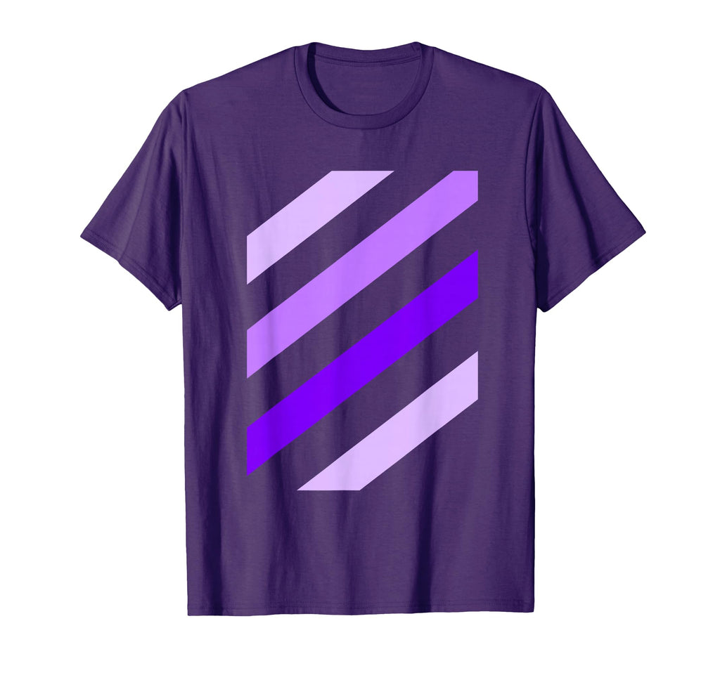 Purple Stripe Shades Purple Color T-Shirt - Trendy Graphic Unisex - T-Shirt, Sweatshirt, Hoodie