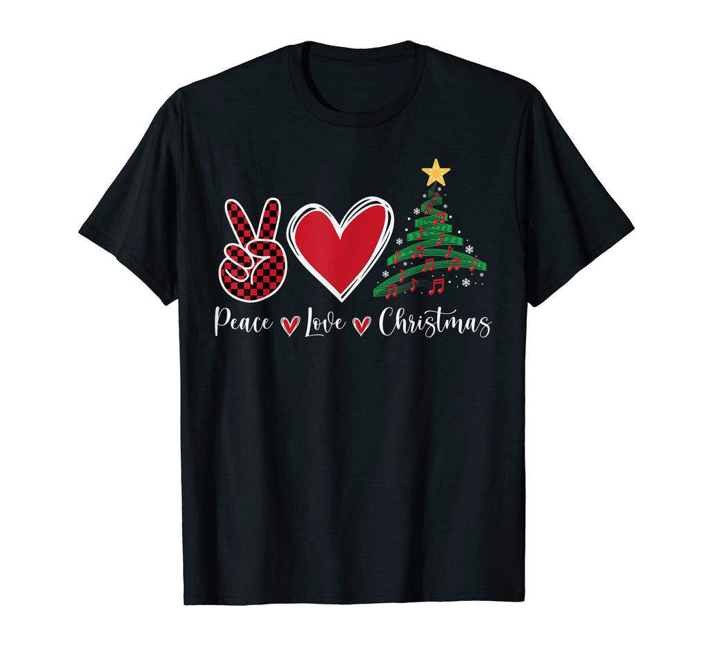 Peace Love Funny Music Notes T-Shirt - Streetwear Style Men Women - T-Shirt, Sweatshirt, Hoodie
