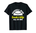 Baseball Mom Coachs Wife All One T-Shirt - Minimalist Print Men Women - T-Shirt, Sweatshirt, Hoodie