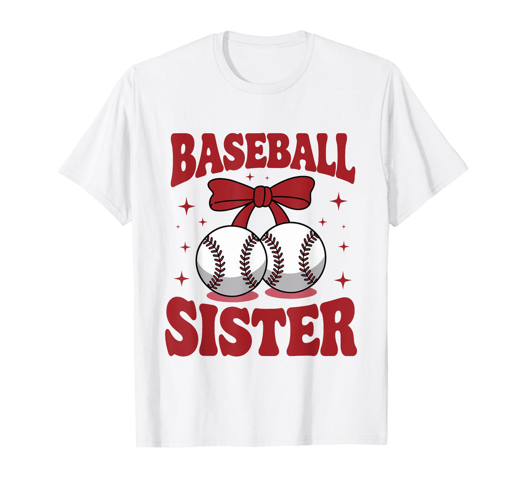 Bow Coquette Baseball Sister Funny T-Shirt - Trendy Graphic Men Women - T-Shirt, Sweatshirt, Hoodie