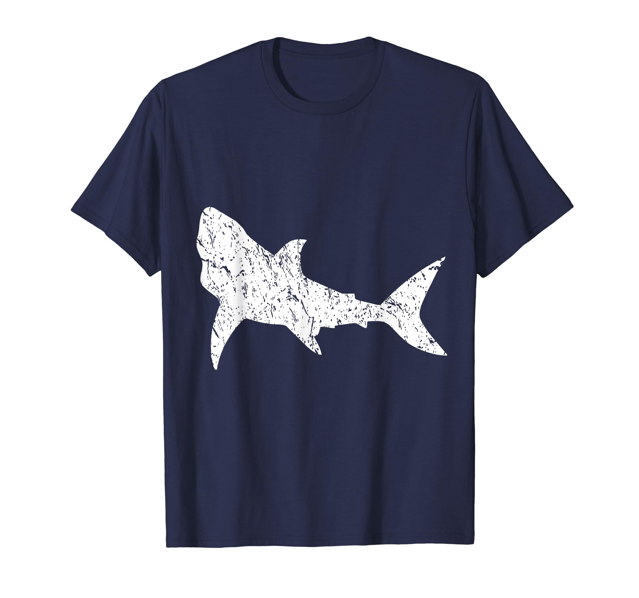 Shark Distressed T-Shirt - Novelty Apparel for Adults - T-Shirt, Sweatshirt, Hoodie