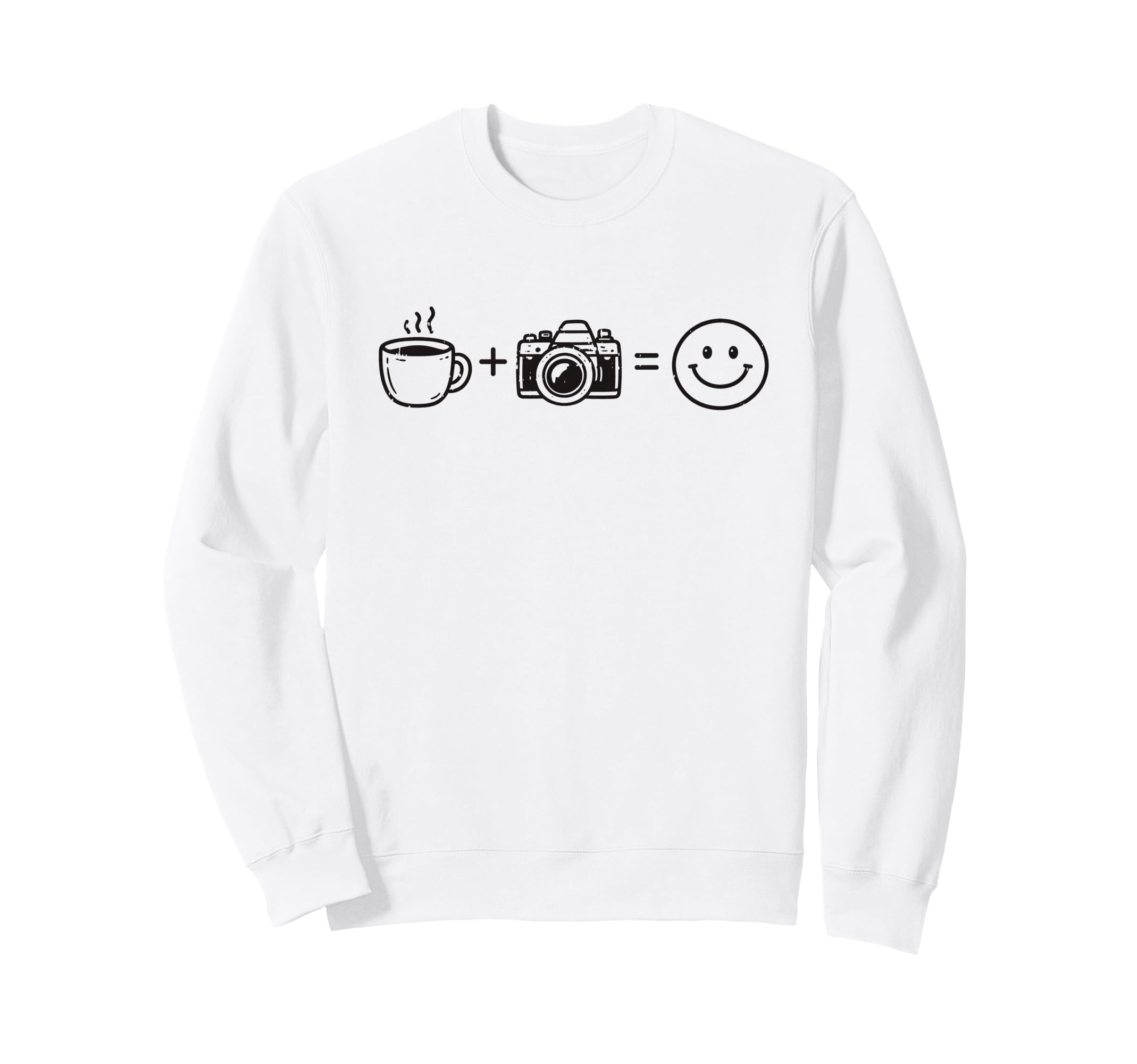 Funny Photographer Coffee Camera Sweatshirt - Aesthetic Graphic Men Women - T-Shirt, Sweatshirt, Hoodie