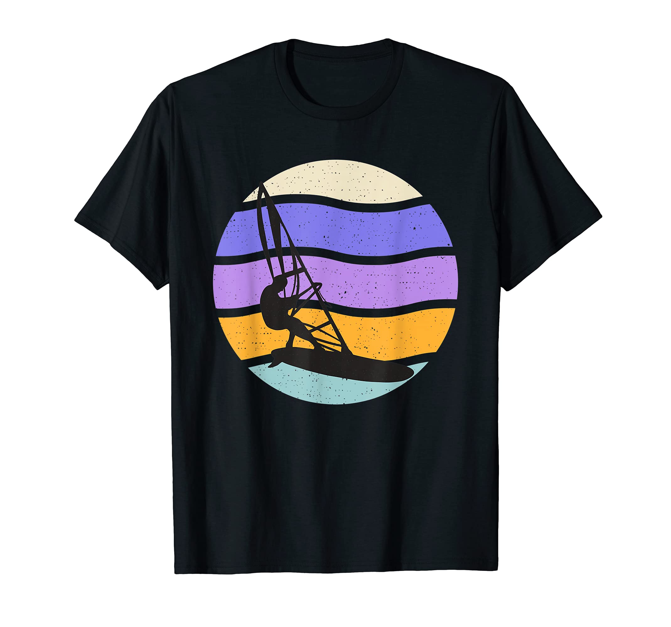 Colors Sunset Windsurfing Windsurf T-Shirt - Minimalist Print for Adults - T-Shirt, Sweatshirt, Hoodie