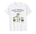 Busy Raising Baller Baseball Softball T-Shirt - Minimalist Print Men Women - T-Shirt, Sweatshirt, Hoodie