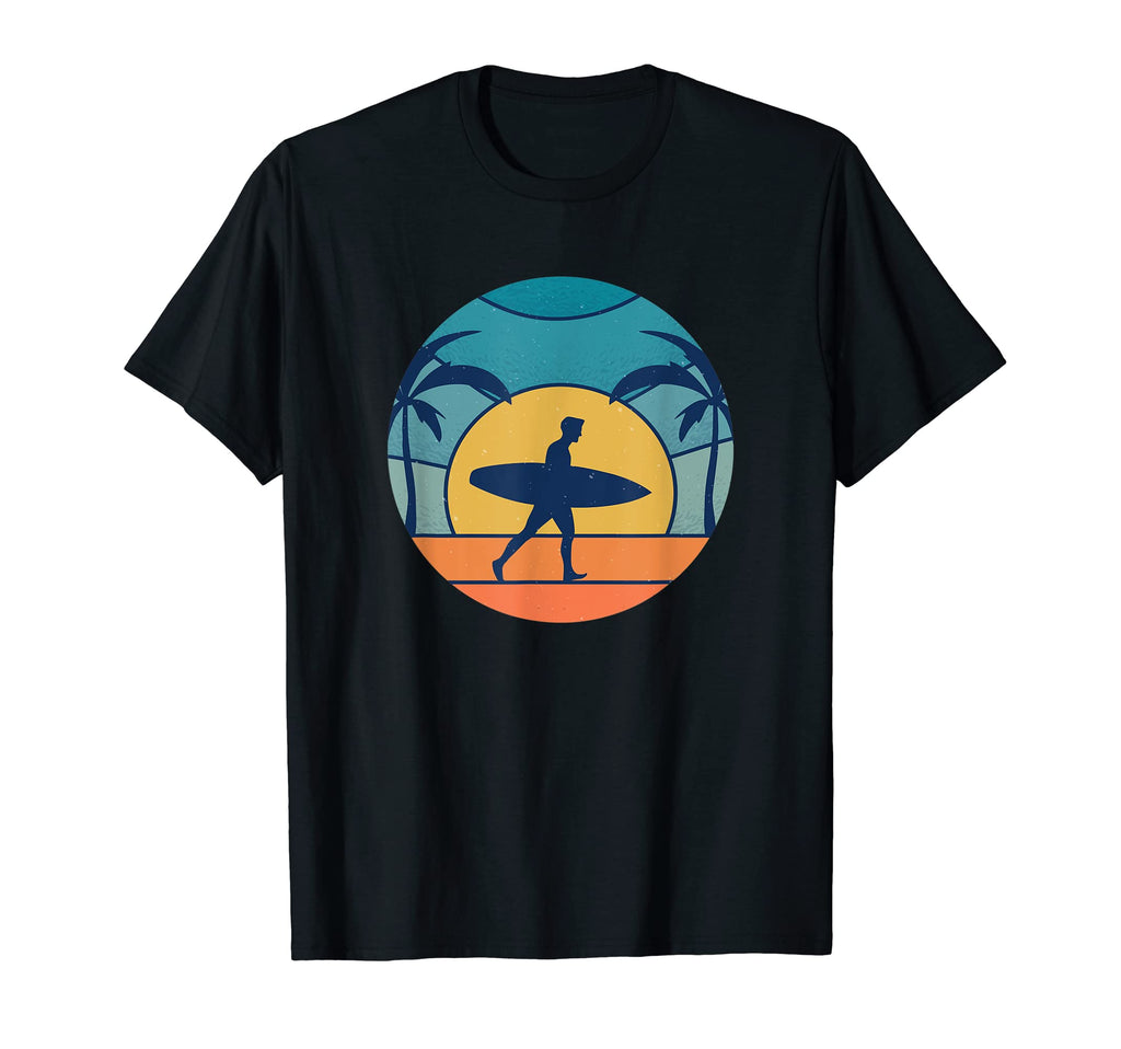 Sunset Surfing Surf Sunset Beach T-Shirt - Aesthetic Graphic for Adults - T-Shirt, Sweatshirt, Hoodie