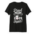 Proud Mom 2026 Senior Baseball T-Shirt - Custom Art Print for Adults - T-Shirt, Sweatshirt, Hoodie