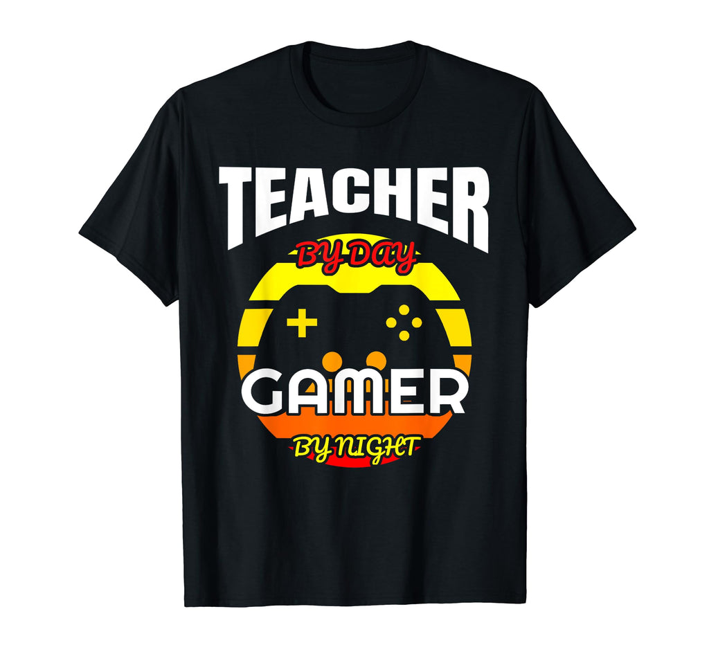 Teacher Video Gamer Sunset Gaming T-Shirt - Streetwear Style for Adults - T-Shirt, Sweatshirt, Hoodie