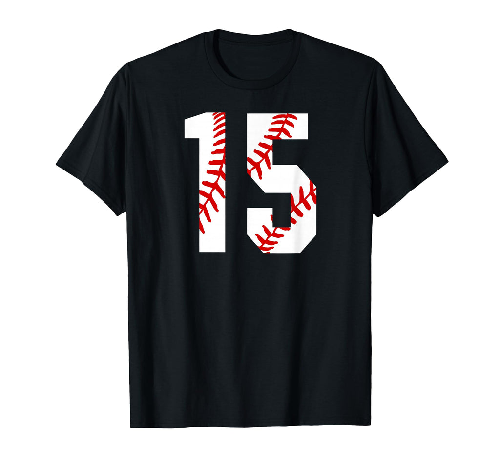 Baseball Mom 15 Jersey Baseball T-Shirt - Casual Everyday Wear Unisex - T-Shirt, Sweatshirt, Hoodie