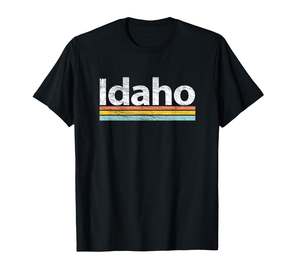 Idaho Worn Stripes T-Shirt - Fun Novelty Design for Adults - T-Shirt, Sweatshirt, Hoodie