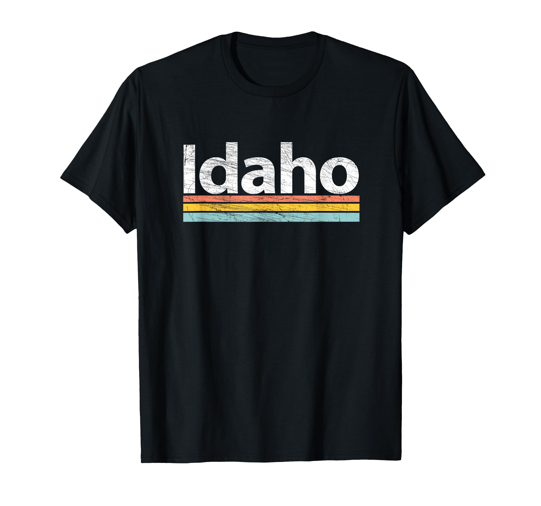 Idaho Worn Stripes T-Shirt - Fun Novelty Design for Adults - T-Shirt, Sweatshirt, Hoodie