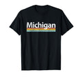 Michigan Worn Stripes T-Shirt - Streetwear Style for Adults - T-Shirt, Sweatshirt, Hoodie