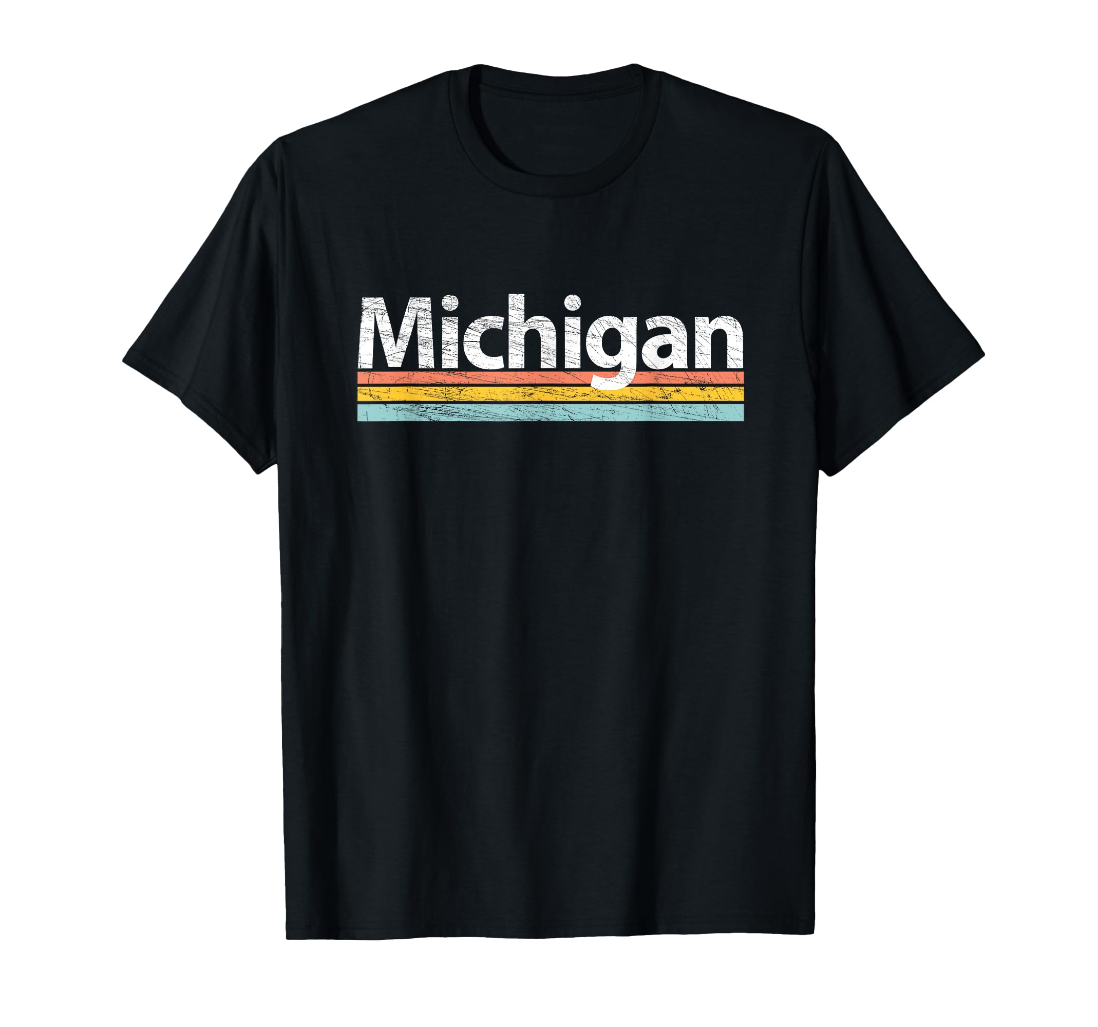 Michigan Worn Stripes T-Shirt - Streetwear Style for Adults - T-Shirt, Sweatshirt, Hoodie
