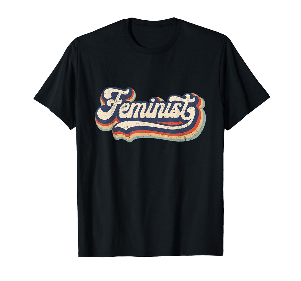 Feminist 70S Rainbow Feminism Gift T-Shirt - Minimalist Print Unisex - T-Shirt, Sweatshirt, Hoodie