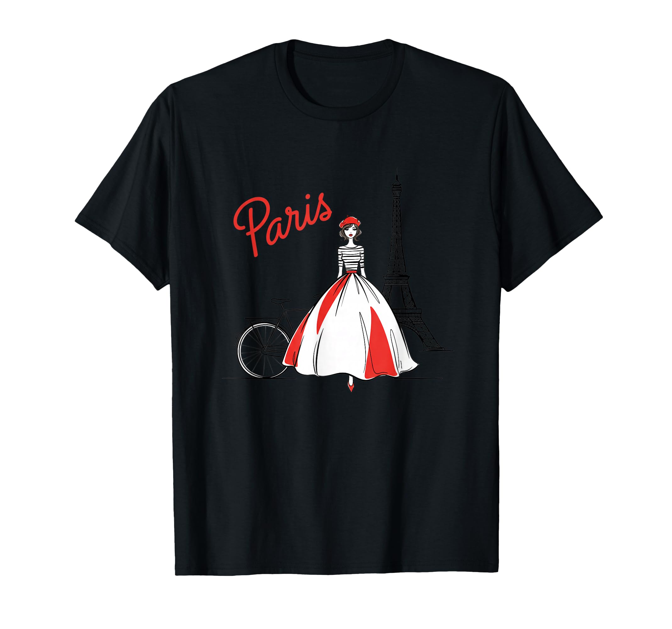 Paris Eiffel Tower Parisian Dress T-Shirt - Streetwear Style for Adults - T-Shirt, Sweatshirt, Hoodie
