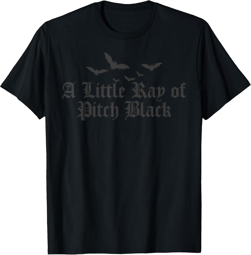 Dark Humor A Little Ray of Pitch Black Funny - Adult & Kids T-Shirts, Sweatshirts & Hoodies apparel design preview 1