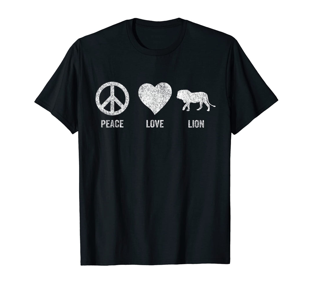 Peace Love Lion Lover Lion Funny Lion T-Shirt - Aesthetic Graphic Men Women - T-Shirt, Sweatshirt, Hoodie
