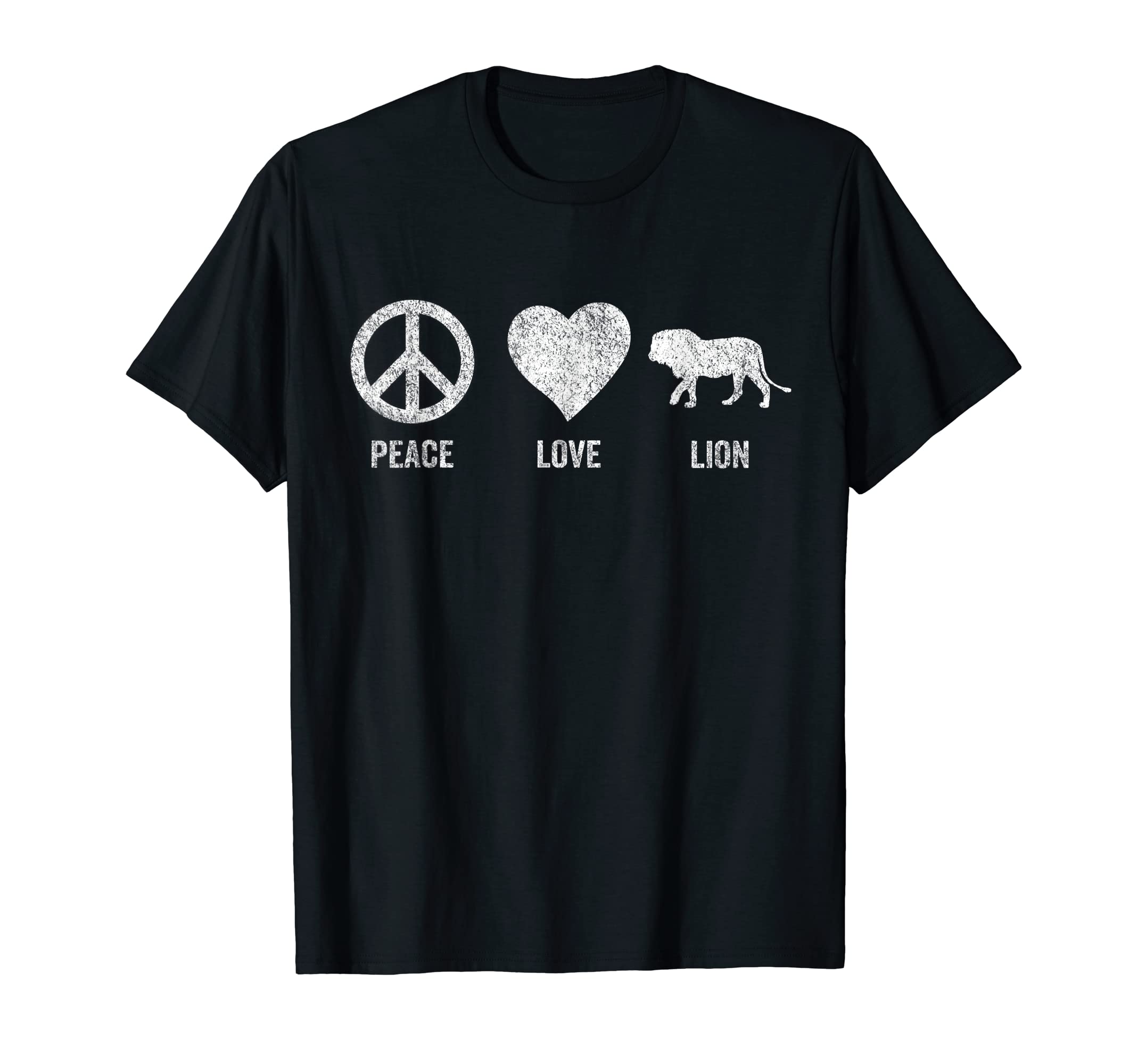 Peace Love Lion Lover Lion Funny Lion T-Shirt - Aesthetic Graphic Men Women - T-Shirt, Sweatshirt, Hoodie