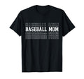 Baseball Mom Funny Layered Text Mother Mama T-Shirt - Graphic Print Unisex - T-Shirt, Sweatshirt, Hoodie