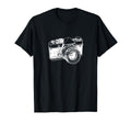 White Camera Distressed Camera Artwork T-Shirt - Trendy Graphic for Adults - T-Shirt, Sweatshirt, Hoodie