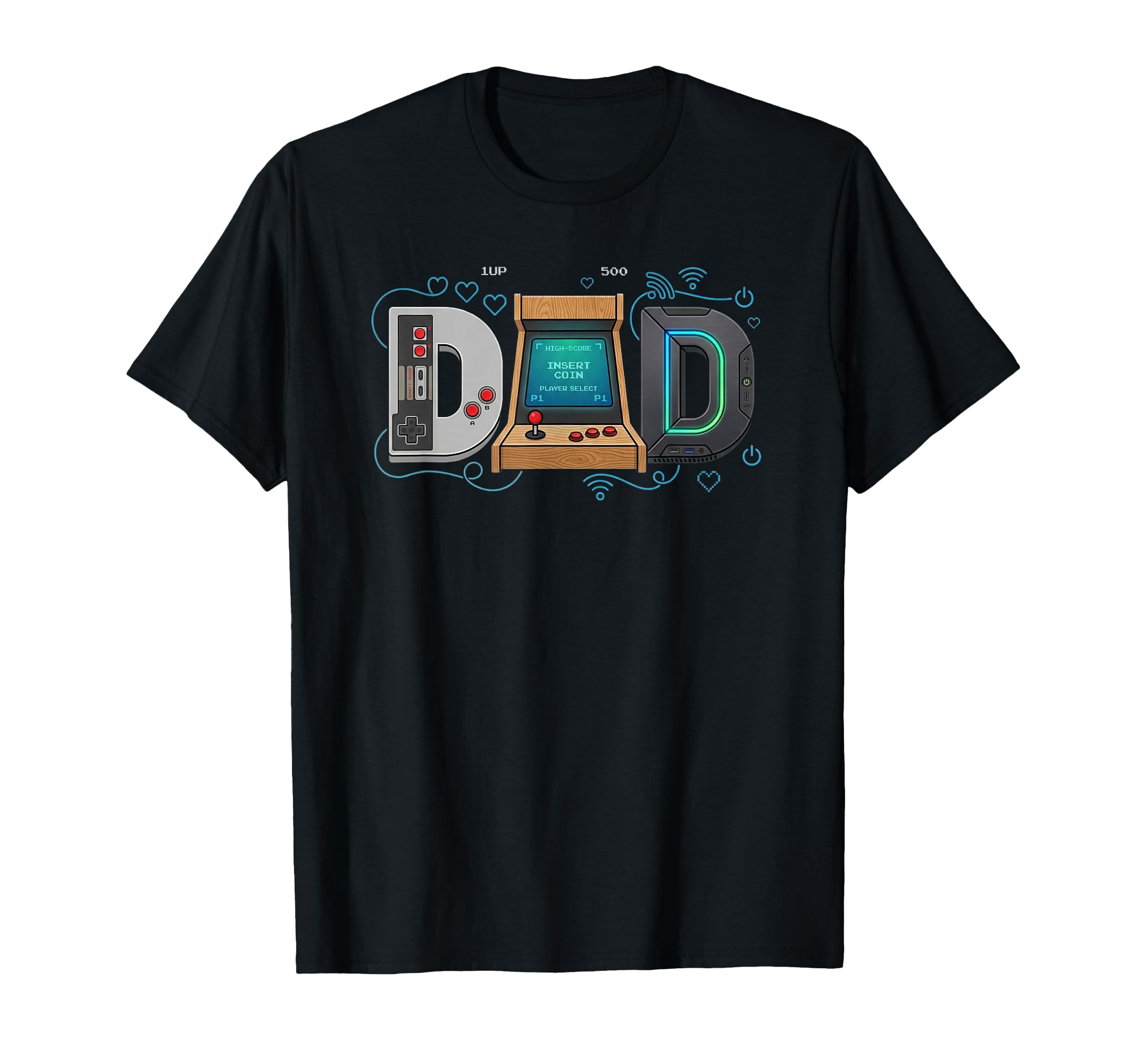 Gamer Dad Arcade Gaming Father T-Shirt - Streetwear Style Men Women - T-Shirt, Sweatshirt, Hoodie