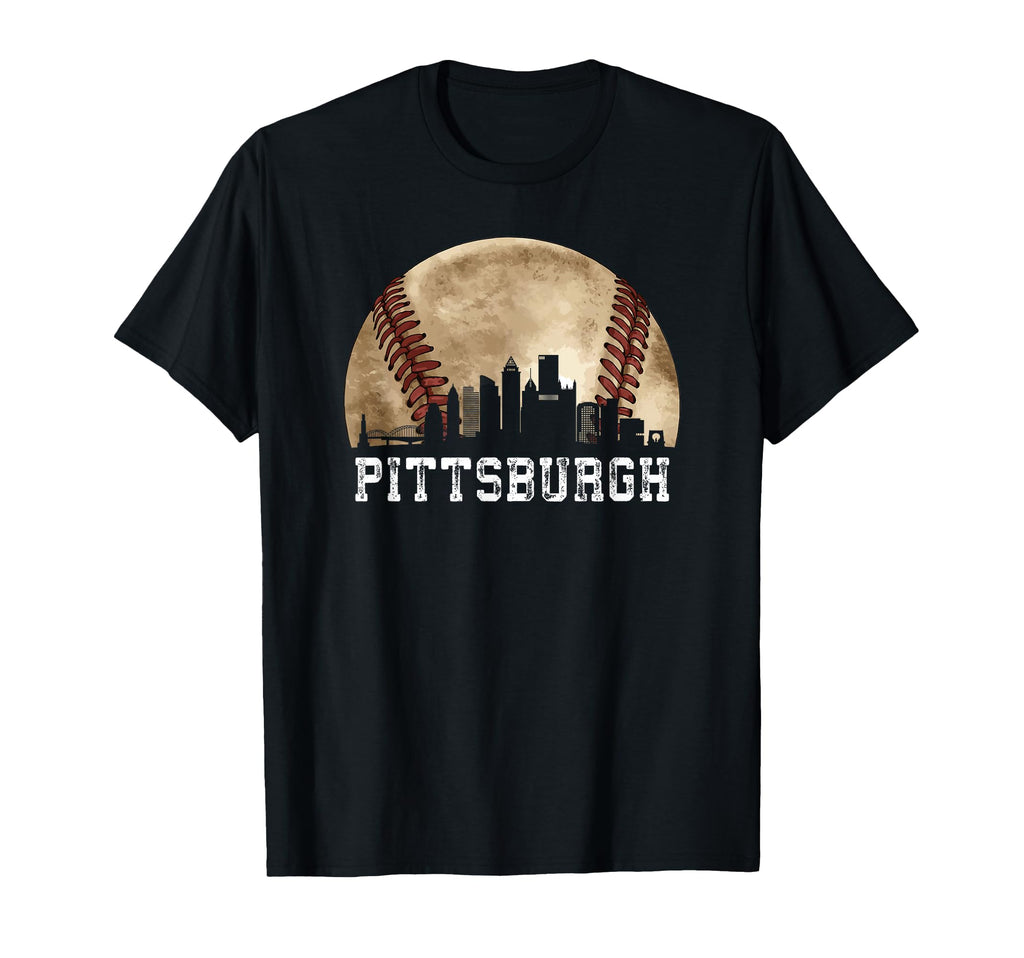 Pittsburgh Skyline City Baseball Lover T-Shirt - Unique Graphic for Adults - T-Shirt, Sweatshirt, Hoodie