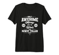 Rowdy Tellez Awesome Moms Tri Blend T-Shirt - Fun Novelty Design for Adults - T-Shirt, Sweatshirt, Hoodie