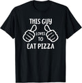 Funny Pizza Eater This Guy Loves to Eat - Adult & Kids T-Shirts, Sweatshirts & Hoodies apparel design preview 1