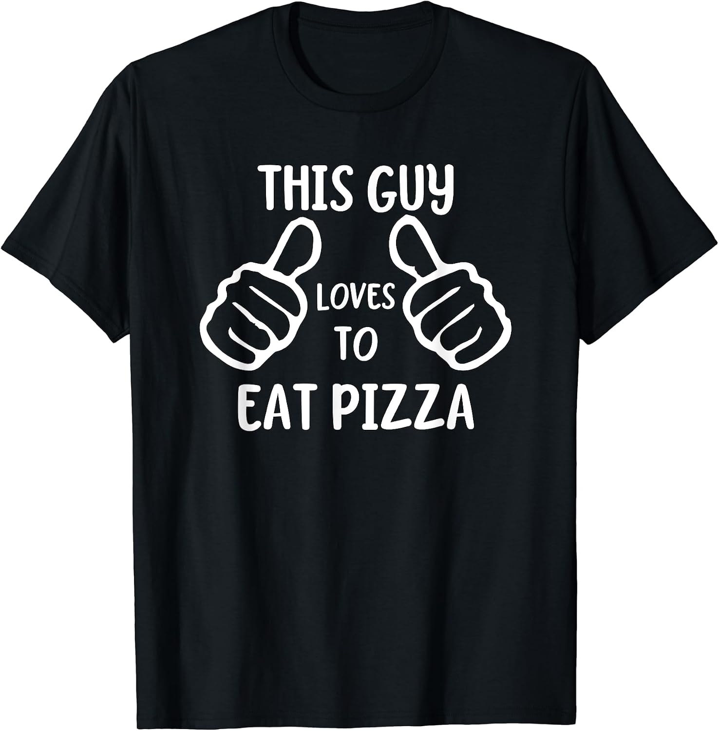 Funny Pizza Eater This Guy Loves to Eat - Adult & Kids T-Shirts, Sweatshirts & Hoodies apparel design preview 1
