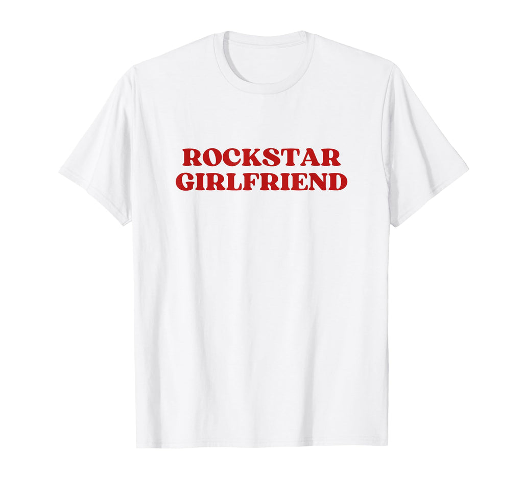 Rockstar Girlfriend Y2K Aesthetic T-Shirt - Minimalist Print for Adults - T-Shirt, Sweatshirt, Hoodie