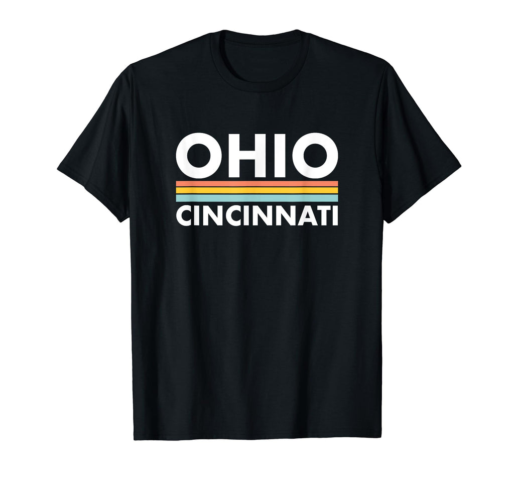 Ohio Cincinnati Stripes T-Shirt - Minimalist Print for Adults - T-Shirt, Sweatshirt, Hoodie