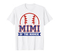 Mimi Rookie 1St Birthday Baseball Theme T-Shirt - Trendy Graphic Men Women - T-Shirt, Sweatshirt, Hoodie