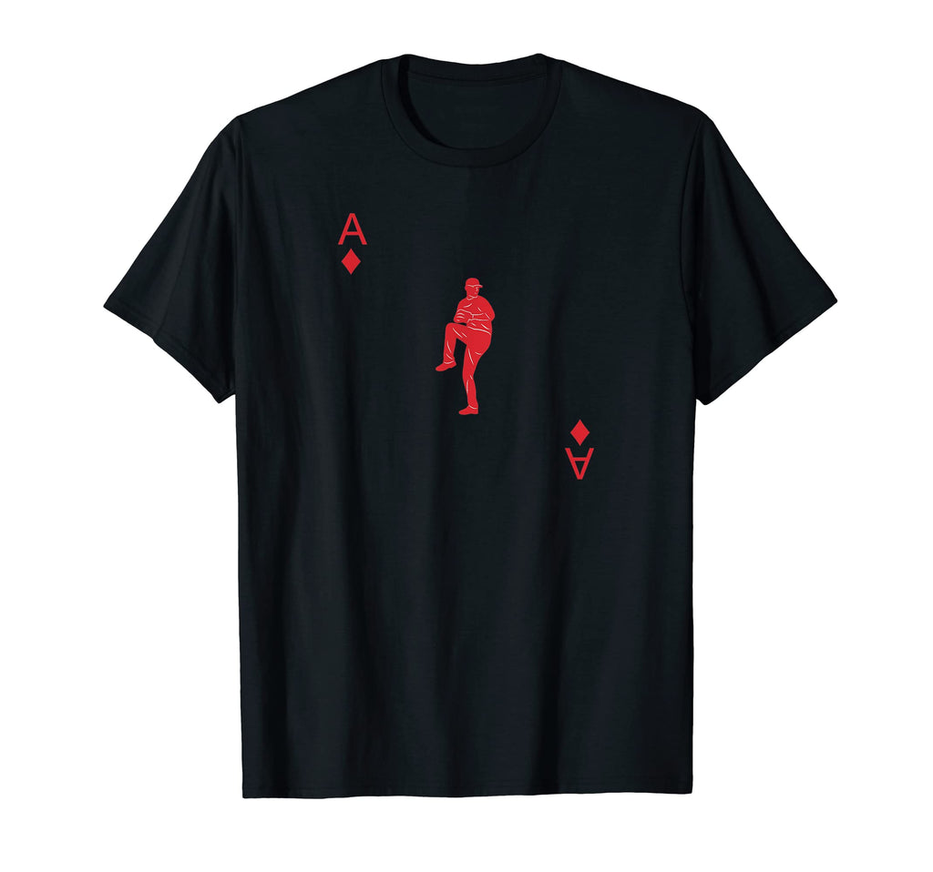 Funny Ace Diamonds Deck Cards Baseball T-Shirt - Graphic Print for Adults - T-Shirt, Sweatshirt, Hoodie