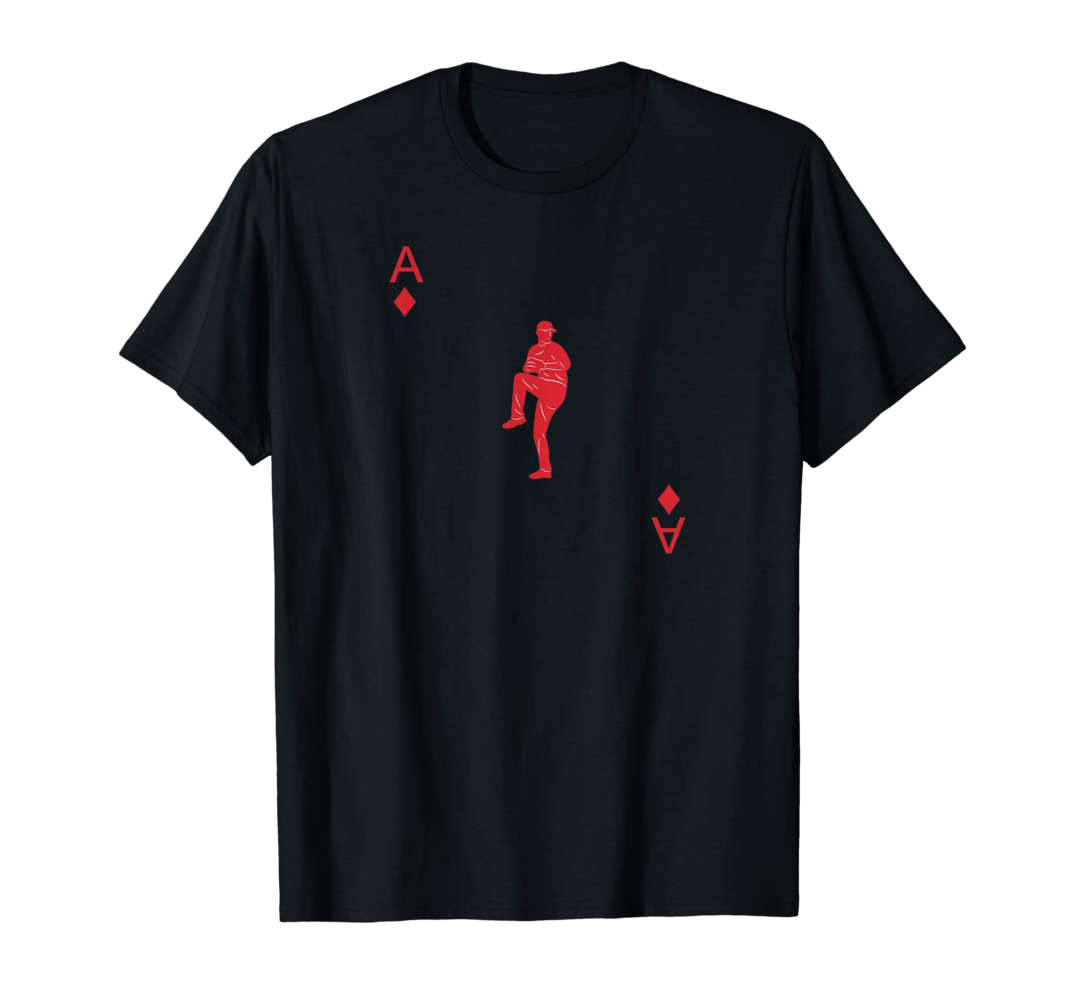 Funny Ace Diamonds Deck Cards Baseball T-Shirt - Graphic Print for Adults - T-Shirt, Sweatshirt, Hoodie