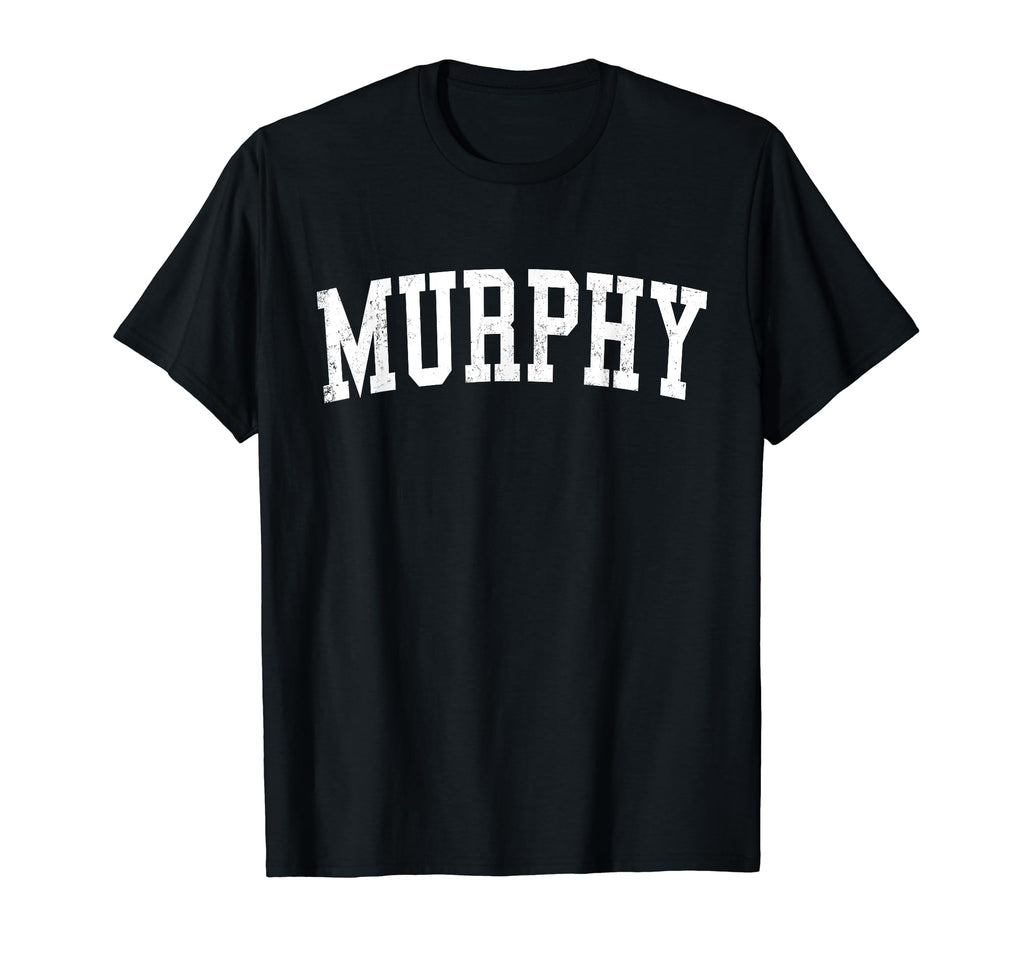 Murphy Tx Distressed White Varsity T-Shirt - Graphic Print Unisex - T-Shirt, Sweatshirt, Hoodie