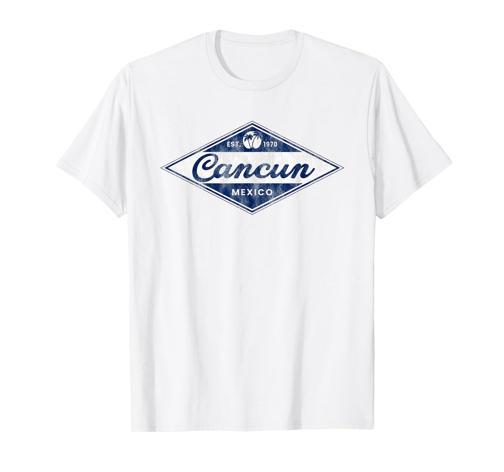 Cancun Palm Trees 70S Surfer T-Shirt - Casual Everyday Wear Men Women - T-Shirt, Sweatshirt, Hoodie