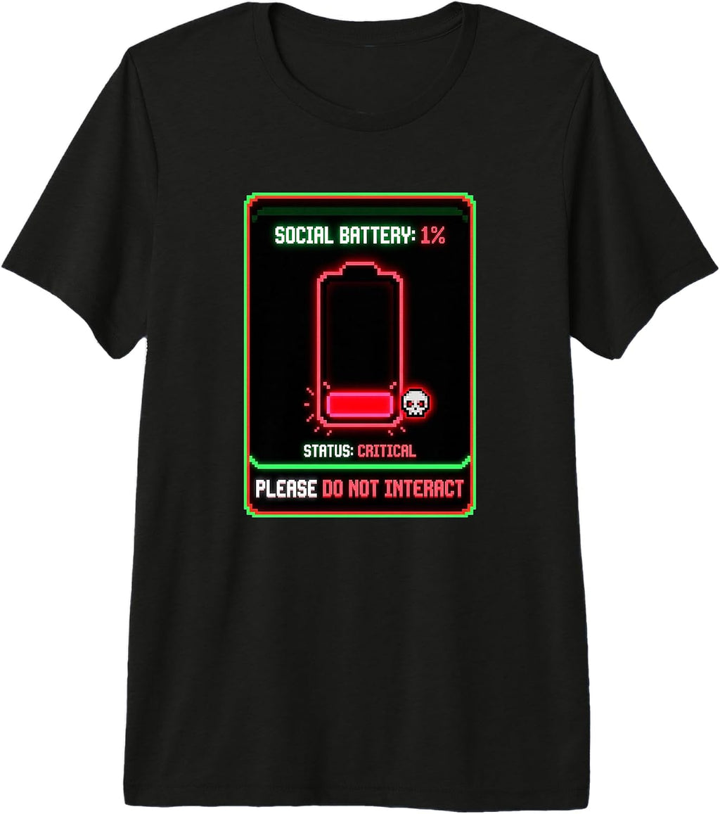 Funny Mental Health Awareness Introvert Designs - Adult & Kids T-Shirts, Sweatshirts & Hoodies apparel design preview 1