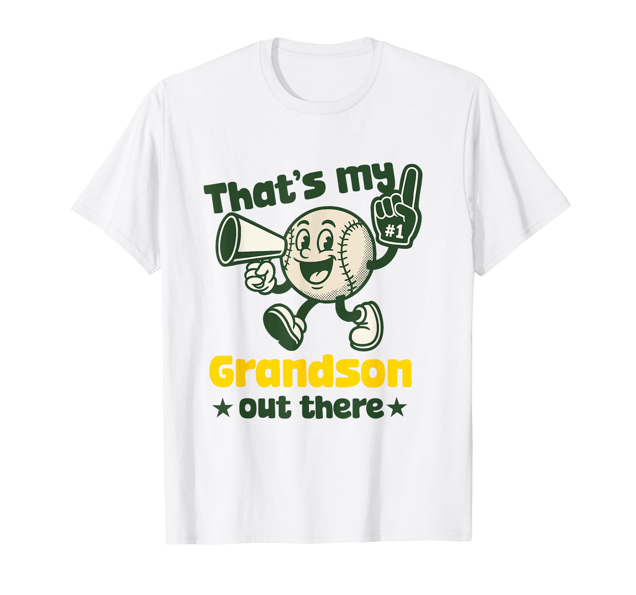 Thats My Grandson Out There Baseball T-Shirt - Unique Graphic for Adults - T-Shirt, Sweatshirt, Hoodie