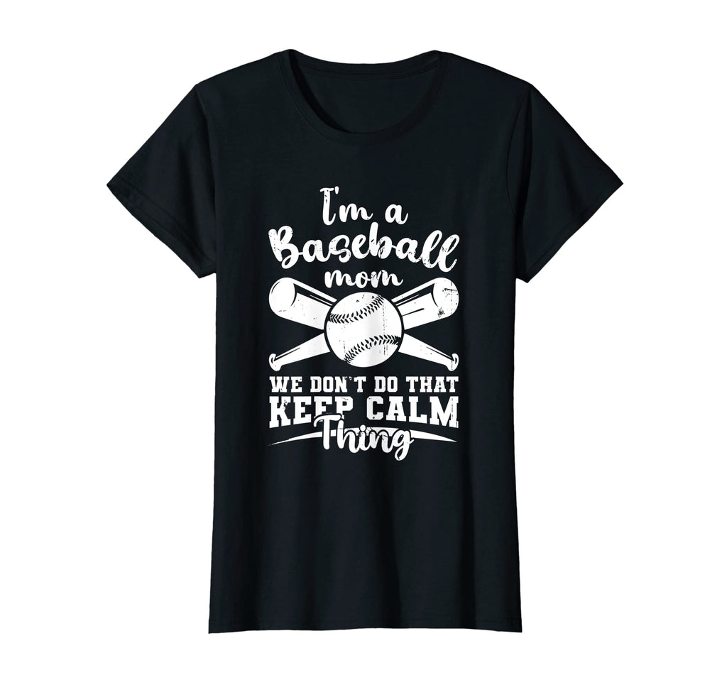 Womens Ball Mama Im Baseball Mom T-Shirt - Casual Everyday Wear for Adults - T-Shirt, Sweatshirt, Hoodie