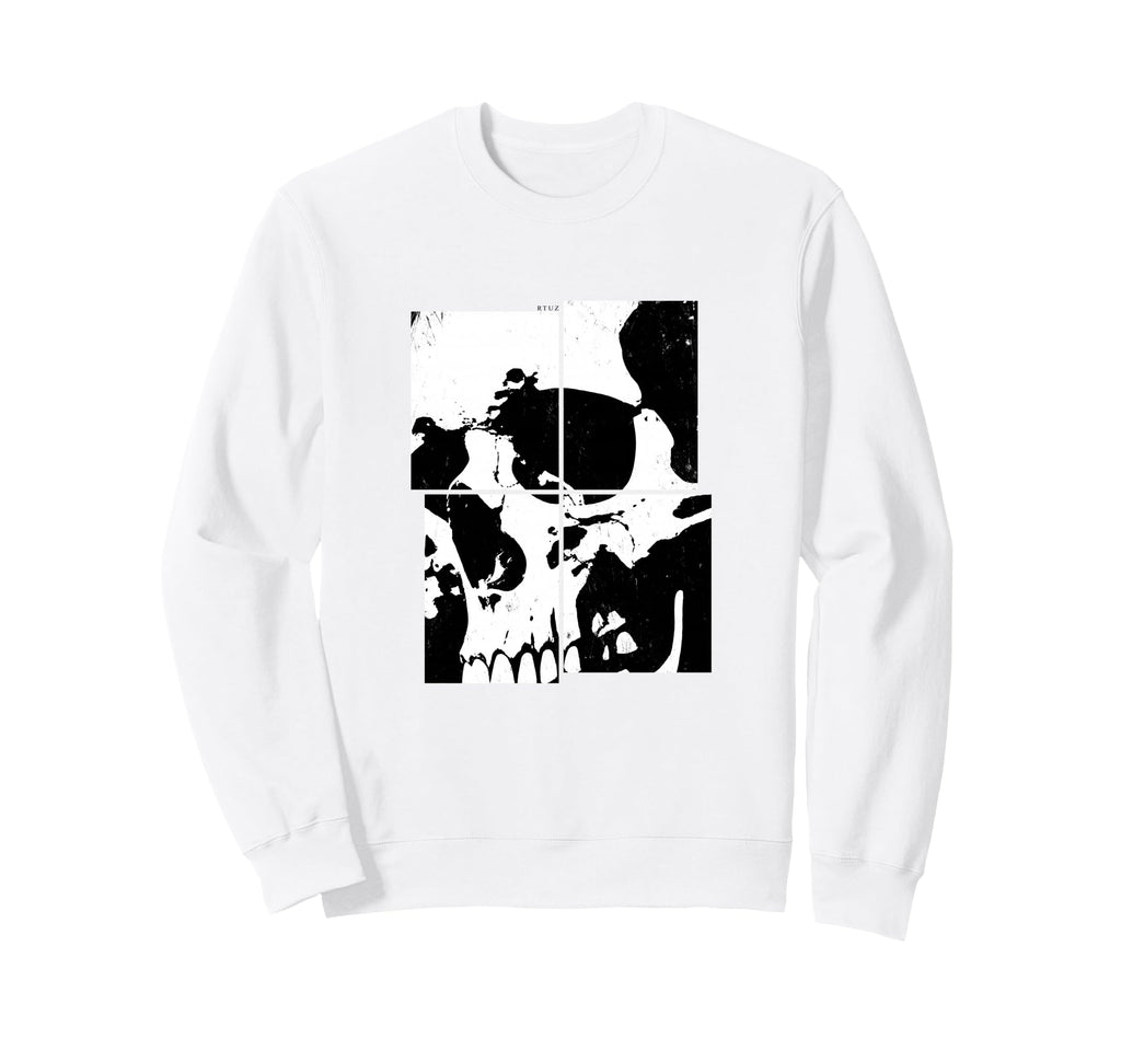 Aesthetic Streetwear Skull Sweatshirt - Aesthetic Graphic Men Women - T-Shirt, Sweatshirt, Hoodie