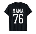 Number 76 Mama Biggest Fan Spirit T-Shirt - Custom Art Print Men Women - T-Shirt, Sweatshirt, Hoodie