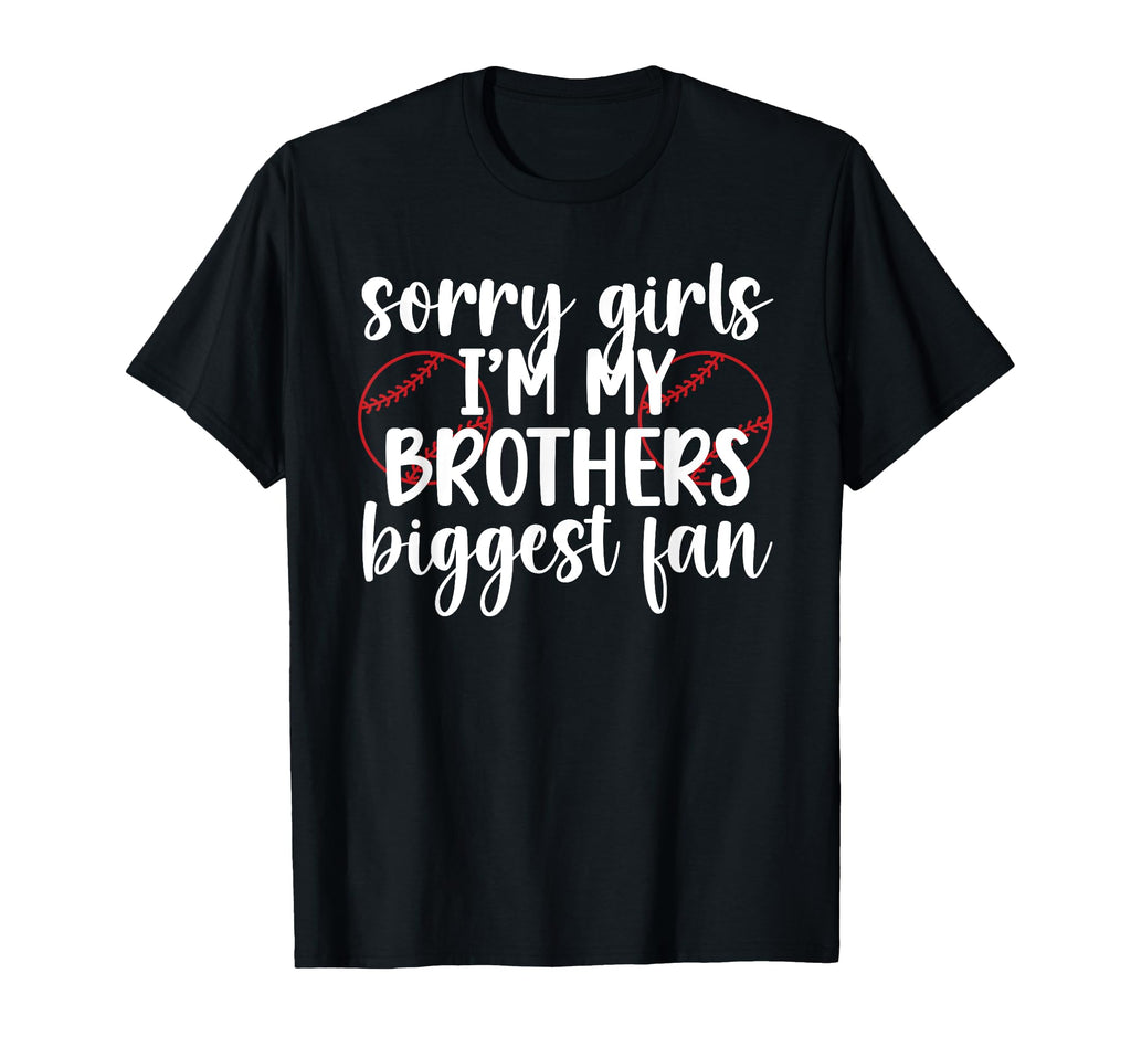 Biggest Fan Baseball Sister T-Shirt - Casual Everyday Wear for Adults - T-Shirt, Sweatshirt, Hoodie
