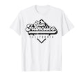 San Francisco Ca Distressed 70S 80S T-Shirt - Graphic Print Unisex - T-Shirt, Sweatshirt, Hoodie