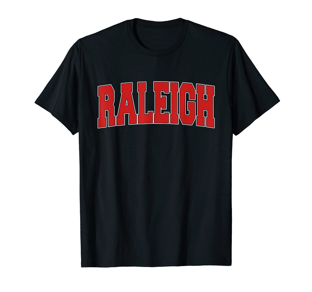 Raleigh Nc North Carolina Varsity T-Shirt - Fun Novelty Design for Adults - T-Shirt, Sweatshirt, Hoodie