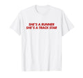 Shes Runner Shes Track Star Y2K T-Shirt - Casual Everyday Wear for Adults - T-Shirt, Sweatshirt, Hoodie