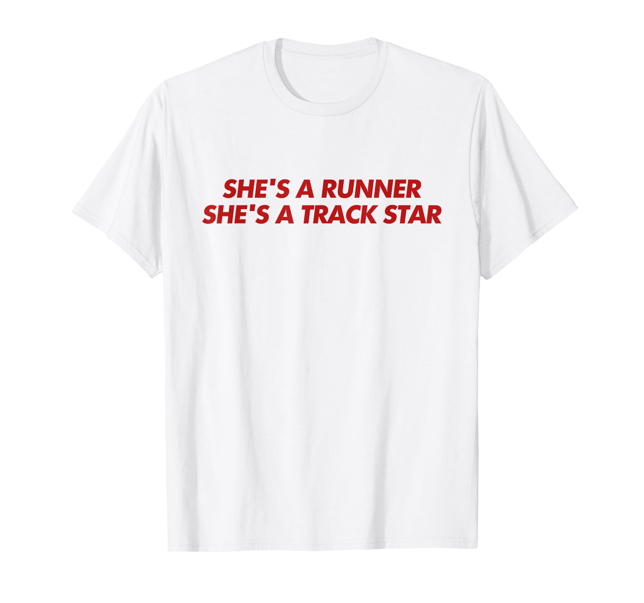 Shes Runner Shes Track Star Y2K T-Shirt - Casual Everyday Wear for Adults - T-Shirt, Sweatshirt, Hoodie