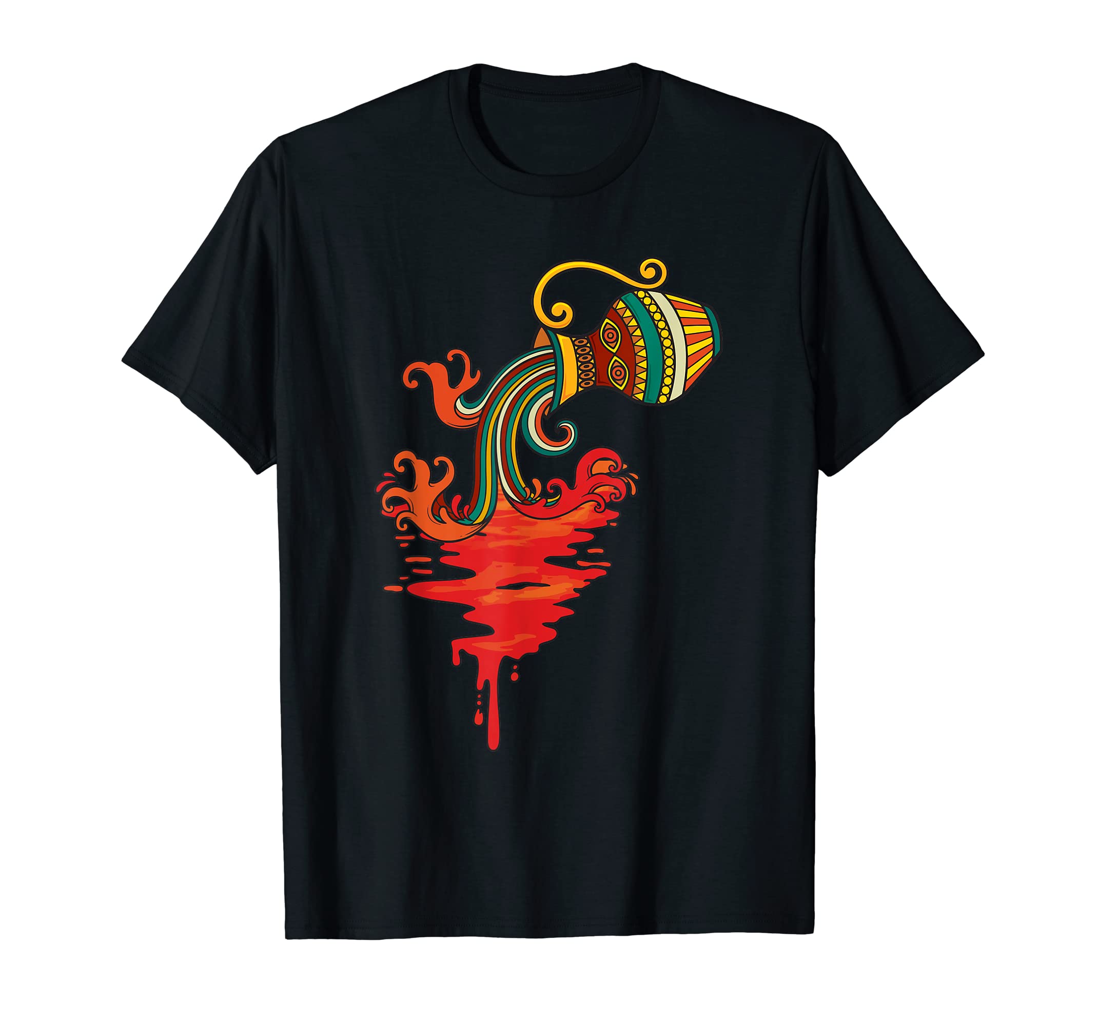 Aquarius Gifts Funny Sunset Zodiac T-Shirt - Fun Novelty Design for Adults - T-Shirt, Sweatshirt, Hoodie