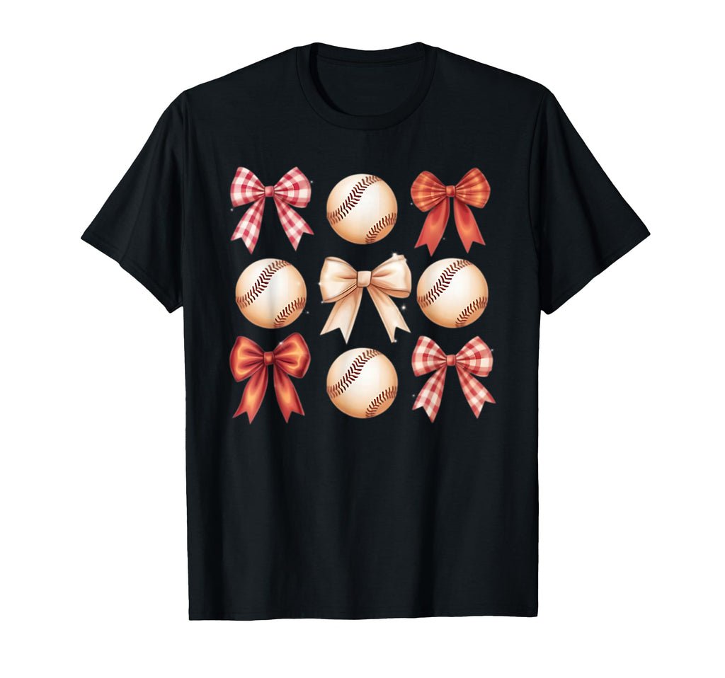 Baseball Coquette Bow Mom Sister T-Shirt - Aesthetic Graphic Unisex - T-Shirt, Sweatshirt, Hoodie